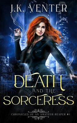 Book cover for Death and the Sorceress by J.K. Venter